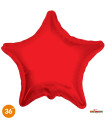 Mylar Star Red 36" 1pc
