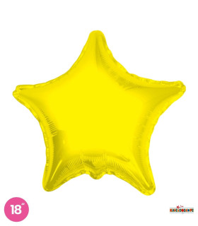 Mylar Yellow Star 18" 1pc