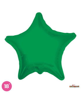 Mylar Star Emerald Green 18" 1pc