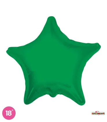 Mylar Star Emerald Green 18" 1pc