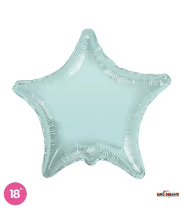 Mylar Star Mint Green 18" 1pc