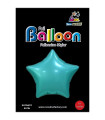 Mylar Star Green Satin bottle 19" 1pc