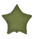 Mylar Star Olive Green Satin 18" 1pc