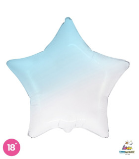 Mylar Star Celeste Baby Gradient 18" 1pc