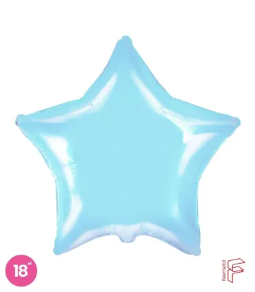 Mylar Star Celeste 18" 1pc