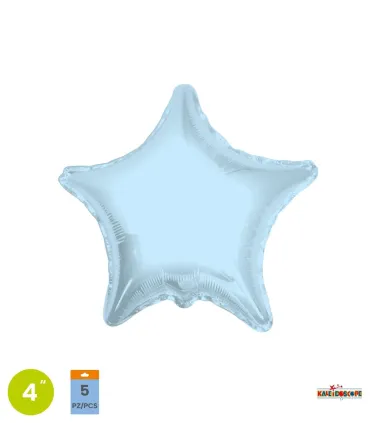 Mylar Celestial Star Light 4" pack 5pcs