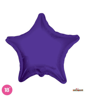 Mylar Purple Star 18" 1pc