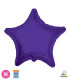 Mylar Purple Star 18" pack 50pcs