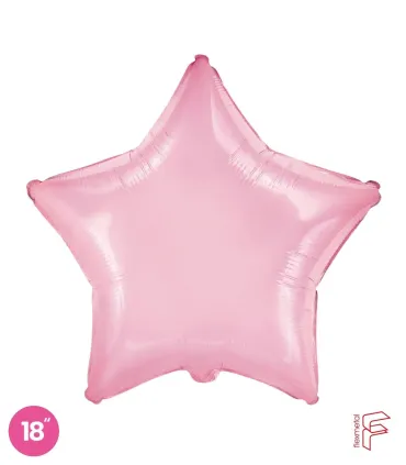 Mylar Star Pink 18" 1pc