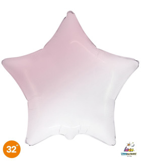 Mylar Star Pink Baby Gradient 32" 1pc