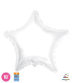 Mylar Star White 18" pack 50pcs