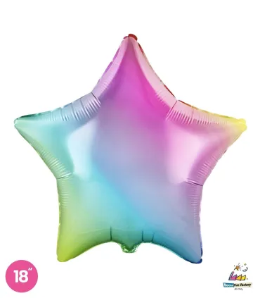 Mylar Star Gradient 18" 1pc