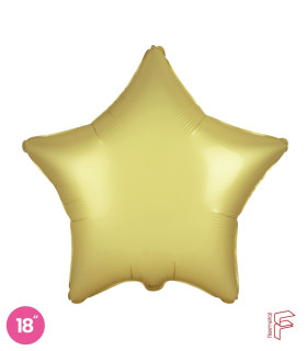Mylar Star Champagne 18" 1pc