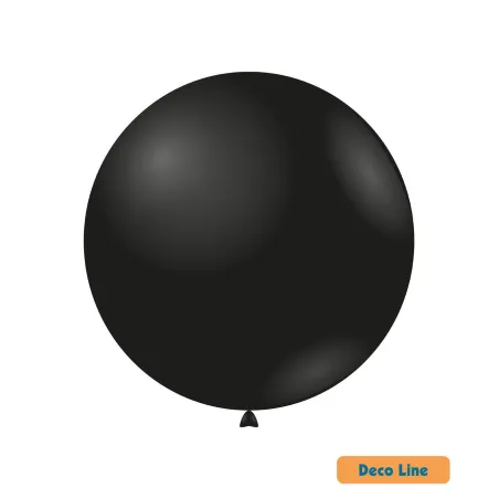 26" Onyx Black  214 Rocca Decorator Line Latex Balloons bag of 2pcs