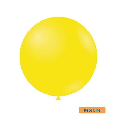 26" Lemon Yellow 203 Rocca Decorator Line Latex Balloons bag of 2pcs