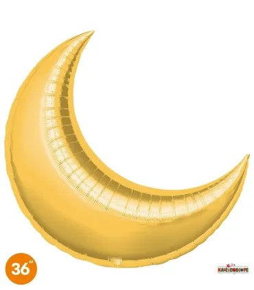 Mylar Moon Gold 36" 1pc