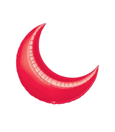 Mylar Moon Red 9" pack 5pcs