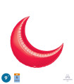 Mylar Moon Rossa 9" pack 5pcs