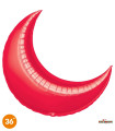 Mylar Moon Red 36" 1pc