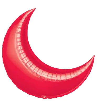 Mylar Moon Red 36" 1pc