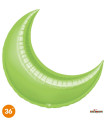 Mylar Moon Lime Green 36" 1pc