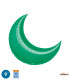 Mylar Moon Emerald Green 9" pack 5pcs