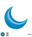 Mylar Moon Blu 9" pack 5pcs