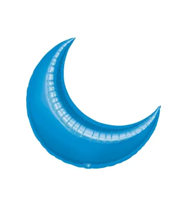 Mylar Moon Blu 9" pack 5pcs