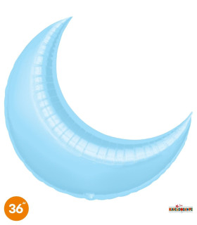 Mylar Light Blue Moon 36" 1pc