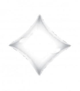 Mylar White Diamond 18" 1pc
