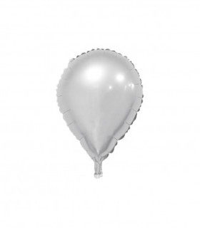 Mylar Drop Silver 19" 1pc