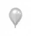 Mylar Drop Silver 19" 1pc