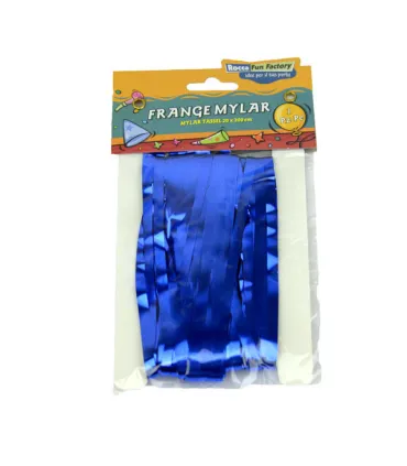 Blue Foil Fringe with Self-Adhesive Tape 20x200 cm 1 pc