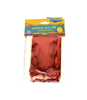 Red Foil Fringe with Self-Adhesive Tape 20x200 cm 1 pc