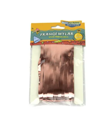 Rose Gold Foil Fringe with Self-Adhesive Tape 20x200 cm 1 pc