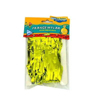 Lime Green Foil Fringe with Self-Adhesive Tape 20x200 cm 1 pc