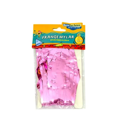 Pink Foil Fringe with Self-Adhesive Tape 20x200 cm 1 pc