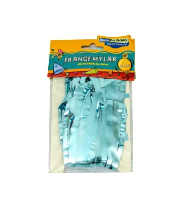 Light Blue Foil Fringe with Self-Adhesive Tape 20x200 cm 1 pc
