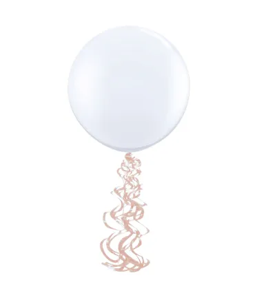 Rose Gold Balloon Foil Spiral - Pack of 6