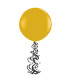 Black Balloon Foil Spiral - Pack of 6
