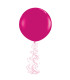Pink Balloon Foil Spiral - Pack of 6