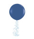 Light Blue Balloon Foil Spiral - Pack of 6