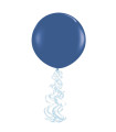 Light Blue Balloon Foil Spiral - Pack of 6