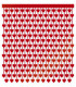 Red Hearts Foil Backdrop 100cm X 200cm 1 pc