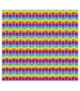 Multicolor Gradient with Star Pattern Foil Backdrop 100cm X 200cm 1 pc