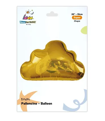 Mylar Cloud Gold 20" 1pc