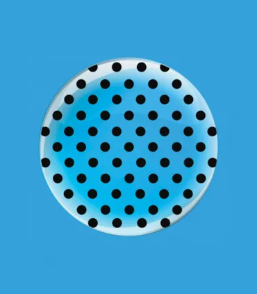 Deco B-Loon 24" Polka Dot Black Print 1pc