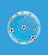 Deco B-Loon 24" Black and White Print Soccer Ball 1pc