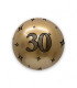 Deco Chrome B-Loon 24" Gold Print 30 black 1pc