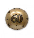 Deco Chrome B-Loon 24" Gold Print 60 black 1pc